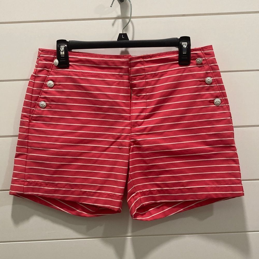 Tommy Hilfiger Striped Nautical Shorts Size 6 EUC Cotton